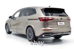 118 Scale VW Viloran MPV Gold Diecast Model Car Collection Gift Children Toy