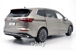 118 Scale VW Viloran MPV Gold Diecast Model Car Collection Gift Children Toy