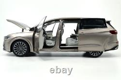118 Scale VW Viloran MPV Gold Diecast Model Car Collection Gift Children Toy