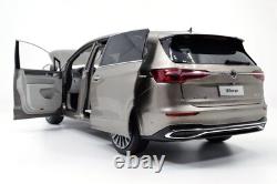 118 Scale VW Viloran MPV Gold Diecast Model Car Collection Gift Children Toy