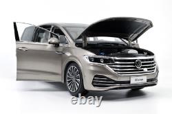 118 Scale VW Viloran MPV Gold Diecast Model Car Collection Gift Children Toy