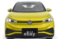 118 Scale Volkswagen ID4X Yellow Diecast Model Car Collection Gift Children Toy
