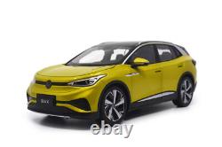 118 Scale Volkswagen ID4X Yellow Diecast Model Car Collection Gift Children Toy