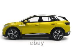 118 Scale Volkswagen ID4X Yellow Diecast Model Car Collection Gift Children Toy