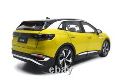 118 Scale Volkswagen ID4X Yellow Diecast Model Car Collection Gift Children Toy
