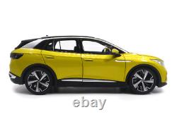 118 Scale Volkswagen ID4X Yellow Diecast Model Car Collection Gift Children Toy