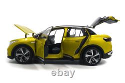 118 Scale Volkswagen ID4X Yellow Diecast Model Car Collection Gift Children Toy