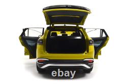 118 Scale Volkswagen ID4X Yellow Diecast Model Car Collection Gift Children Toy
