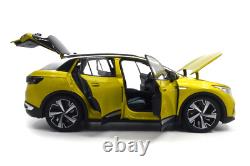 118 Scale Volkswagen ID4X Yellow Diecast Model Car Collection Gift Children Toy