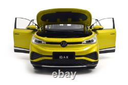 118 Scale Volkswagen ID4X Yellow Diecast Model Car Collection Gift Children Toy