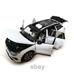 118 Scale Volkswagen Teramont White Diecast Model Car Collection Gift Children