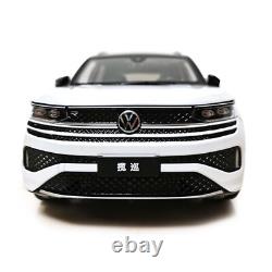 118 Scale Volkswagen Teramont White Diecast Model Car Collection Gift Children
