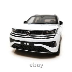 118 Scale Volkswagen Teramont White Diecast Model Car Collection Gift Children