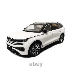 118 Scale Volkswagen Teramont White Diecast Model Car Collection Gift Children