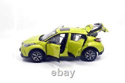118 Toyota CHR 2019 Yellow Diecast Miniature Metal Model Car Hobby Vehicle Toy