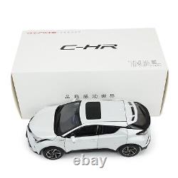 118 Toyota CHR 2022 White Diecast Model Car Collectibles Gift Children Toy