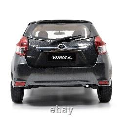 118 Toyota Yaris L 2014 Gray Diecast Miniature Metal Model Car Collection Gift