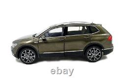 118 Volkswagen Tiguan L 2017 Brown Diecast Miniature Metal Model Car Vehicle Toy