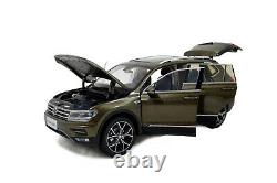 118 Volkswagen Tiguan L 2017 Brown Diecast Miniature Metal Model Car Vehicle Toy