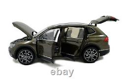 118 Volkswagen Tiguan L 2017 Brown Diecast Miniature Metal Model Car Vehicle Toy