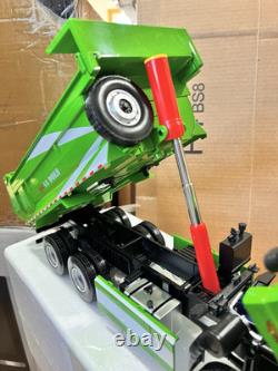 124 Scale Faw Heavy Dump Truck Green Diecast Model Car
