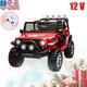 12vkids Ride On Car Toy Jeep Electric Vehicle Toy Withremote Control+mp3 Xmas Gift