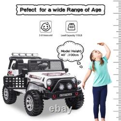 12V 2-Seater Kids Ride On Car Electric Vehicle Toy Truck Jeep withRemote Control