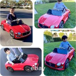 12V 2 Speeds Electric Kids Ride On Car Bentley Style Motorized Vehicles + Remote