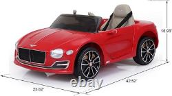 12V 2 Speeds Electric Kids Ride On Car Bentley Style Motorized Vehicles + Remote