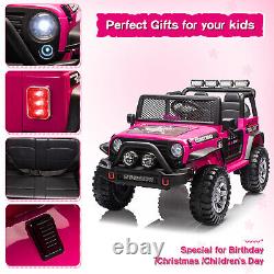 12V Battery Kids Ride On Car Electric Jeep Vehicle Toy Car with Remote Control LED