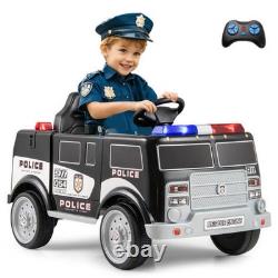 12V Battery Powered Electric Vehicle Ride-On Car with 3 Speeds & Megaphone