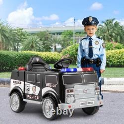 12V Battery Powered Electric Vehicle Ride-On Car with 3 Speeds & Megaphone