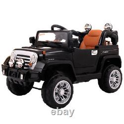 12V Battery Powered Kids Ride On Jeep Style Truck Toy Vehicle With Remote Control