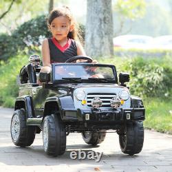 12V Battery Powered Kids Ride On Jeep Style Truck Toy Vehicle With Remote Control