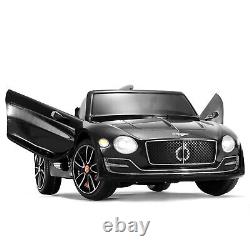 12V Bentley Style Kids Ride On Car Electric Car Toy Vehicle withRemote Black US