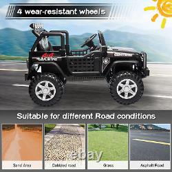 12V Electric Kids Rid on Car, 2 Seater Jeep Truck Vehicle Car Toy Off-Road, Remo