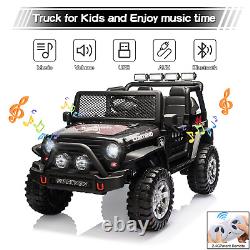 12V Electric Kids Rid on Car, 2 Seater Jeep Truck Vehicle Car Toy Off-Road, Remo