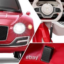 12V Electric Kids Ride On Car Bentley Style Motorized Vehicles + Remote 2 Speeds