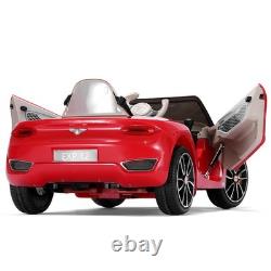 12V Electric Kids Ride On Car Bentley Style Motorized Vehicles + Remote 2 Speeds