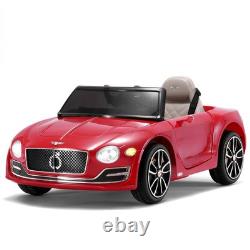 12V Electric Kids Ride On Car Bentley Style Motorized Vehicles + Remote 2 Speeds