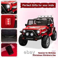 12V Electric Kids Ride on Jeep Car Truck Toys Vehicles with Remote Control Gifts