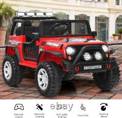 12V Electric Kids Ride on Jeep Car Truck Toys Vehicles with Remote Control Gifts