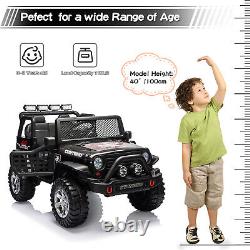 12V Electric Ride On Car 2 Seater Vehicle Toy Kids Truck Jeep with Remote Control