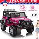 12v Electric Ride On Car Vehicle Toy Kids Truck Jeep With Remote Control Usb Pink