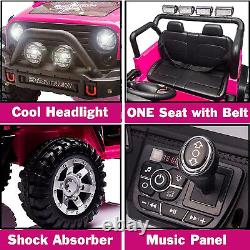 12V Electric Ride On Car Vehicle Toy Kids Truck Jeep with Remote Control USB Pink
