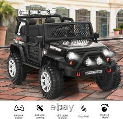 12V Electric Vehicle Jeep Car Kids Ride On Truck 2 Seater Toy with Remote Control