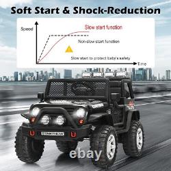 12V Electric Vehicle Jeep Car Kids Ride On Truck 2 Seater Toy with Remote Control
