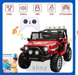 12V Electric Vehicle Kids Ride On Car Toy Truck Jeep 2 Seater with Remote Control
