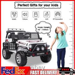 12V Electric Vehicle Truck Kids Ride On Car Jeep 2 Seater With Remote Control Toy