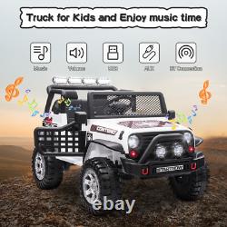 12V Electric Vehicle Truck Kids Ride On Car Jeep 2 Seater With Remote Control Toy
